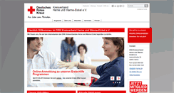 Desktop Screenshot of drk-herne.de